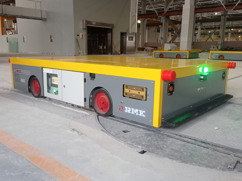 עגלת העברת רכבות אוטומטית של RGV לייצור מכונות