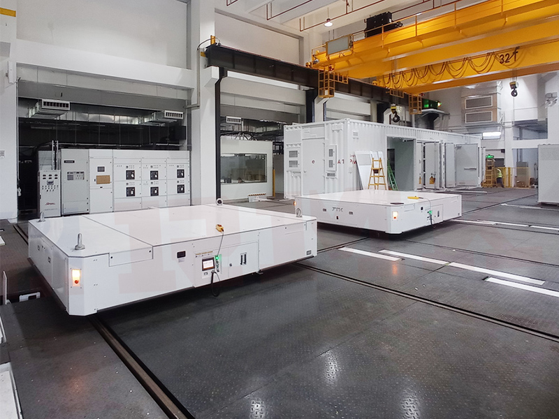 40 טון+40 טון קישור עגלה כפולה RGV אוטומטית