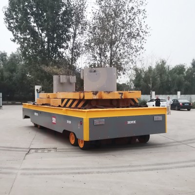 50 טון Hydraulic Steering Trackless Electric Transfer Cart