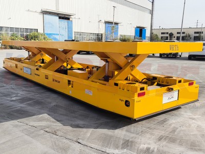 16 טון Three-Scissor Synchronous Lifting Omniwheel עגלת העברה